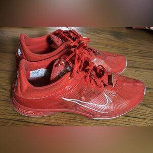 Nike ladies Canada 2010 red shoes, size 8